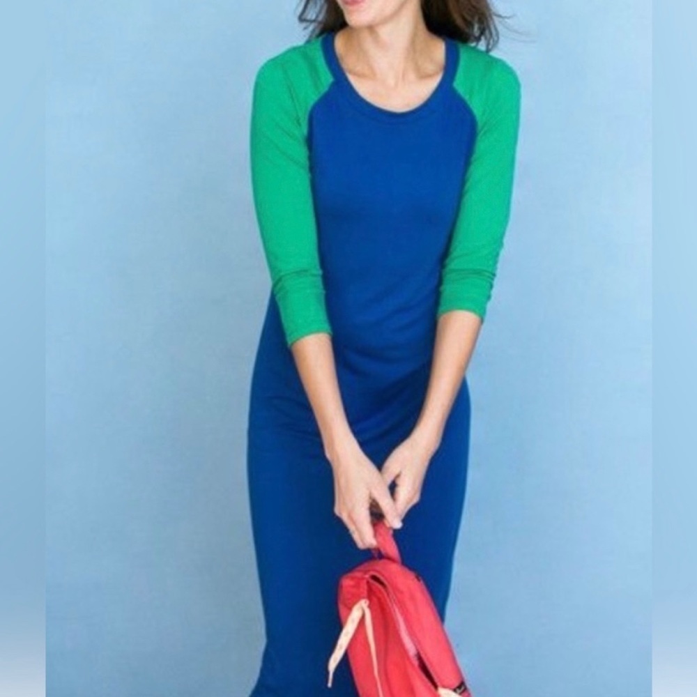 Sonnet James Remi Play Dress Blue Green Sz XS